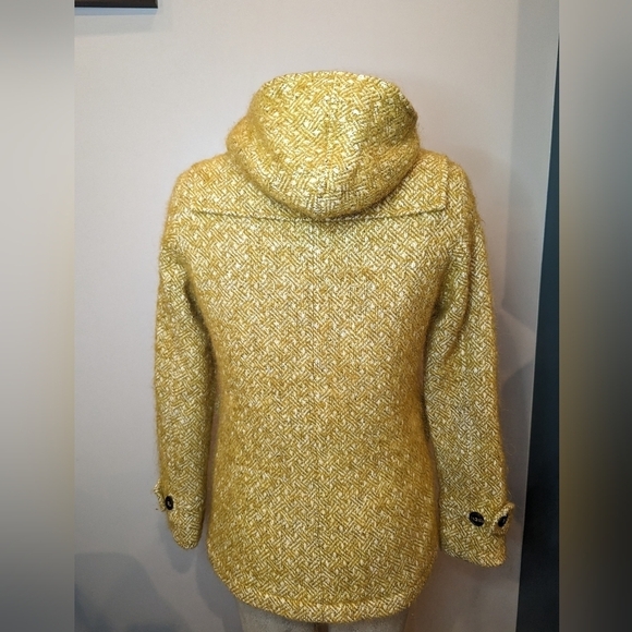 Leon and Harper, yellow Wool & Mohair duffle jacket Euro L - Picture 6 of 17